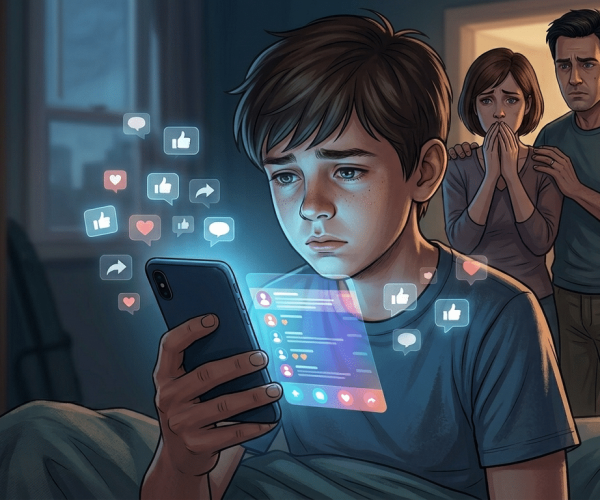 Riesgos_Adolescentes_RedesSociales_Gemini_Generated_Image_