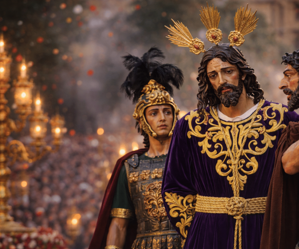 Procesion de Semana Santa. Imagen generada por ChatGPT.