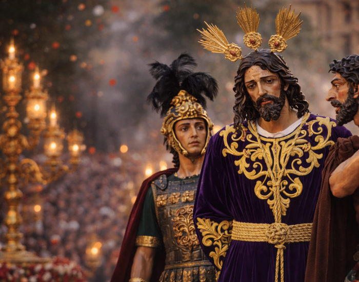 Procesion de Semana Santa. Imagen generada por ChatGPT.