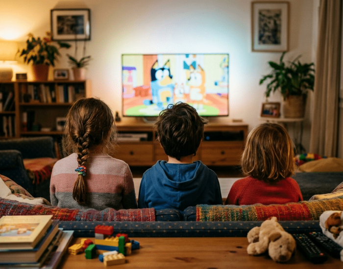 El efecto espejo de los niños y las series de televisión. imagen generada con Gemini