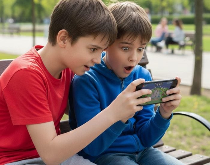 Ojo con lo que ven en los móviles de los demás. Imagen generada con Gemini